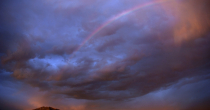 Rainbow Over Taos Mountain