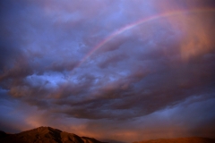 Rainbow over Taos Mountain